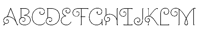 Mandevilla Regular Font UPPERCASE