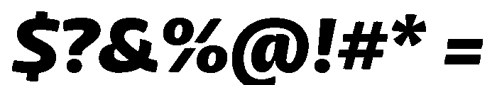 Mangerica Black Italic Font OTHER CHARS