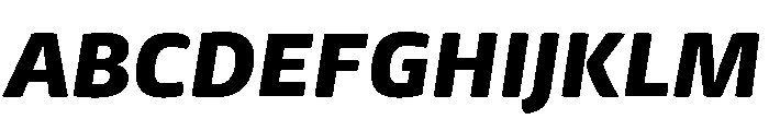 Mangerica Black Italic Font UPPERCASE