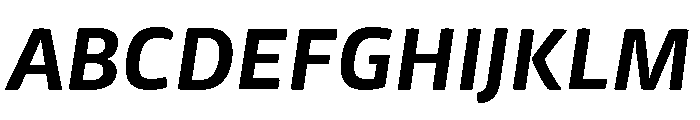 Mangerica Bold Italic Font UPPERCASE