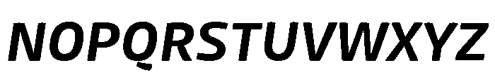 Mangerica Bold Italic Font UPPERCASE