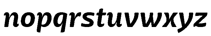 Mangerica Bold Italic Font LOWERCASE