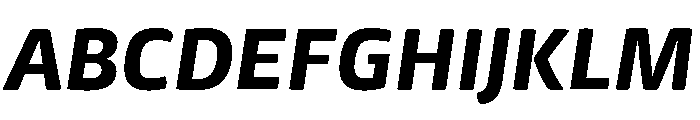 Mangerica Extra Bold Italic Font UPPERCASE