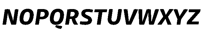 Mangerica Extra Bold Italic Font UPPERCASE