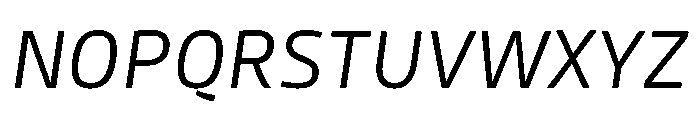 Mangerica Light Italic Font UPPERCASE
