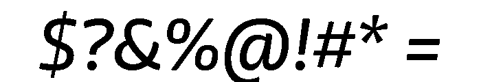 Mangerica Regular Italic Font OTHER CHARS