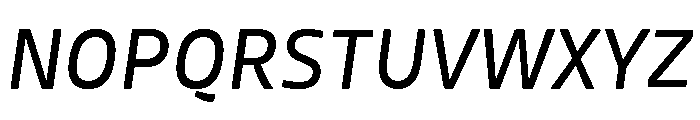 Mangerica Regular Italic Font UPPERCASE