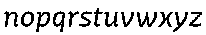 Mangerica Regular Italic Font LOWERCASE
