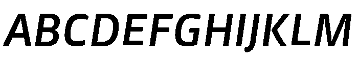 Mangerica Semi Bold Italic Font UPPERCASE