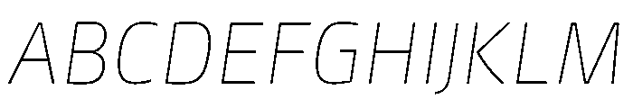 Mangerica Thin Italic Font UPPERCASE