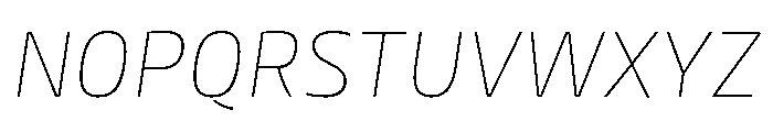 Mangerica Thin Italic Font UPPERCASE