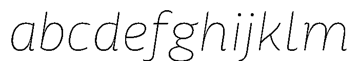 Mangerica Thin Italic FONT