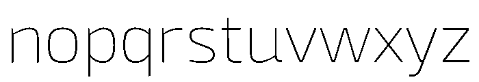 Mangerica Thin Font LOWERCASE