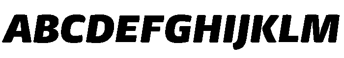 Mangerica Ultra Italic Font UPPERCASE