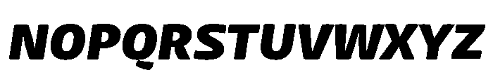 Mangerica Ultra Italic Font UPPERCASE