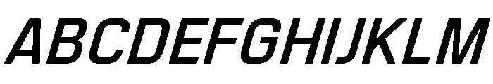 Manifold Bold Oblique Font UPPERCASE