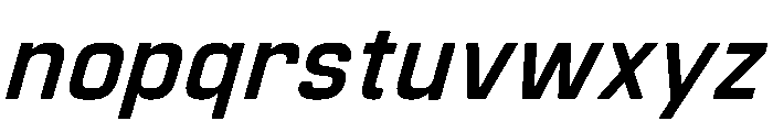 Manifold Bold Oblique Font LOWERCASE