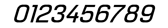 Manifold Demi Bold Oblique Font OTHER CHARS