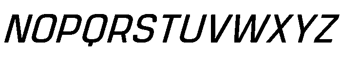 Manifold Demi Bold Oblique Font UPPERCASE