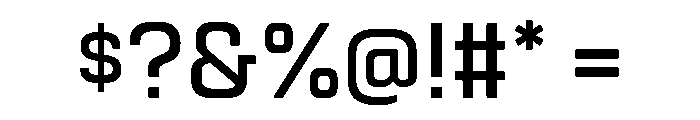 Manifold Demi Bold Font OTHER CHARS