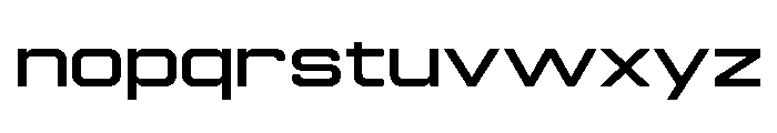 Manifold Extended Bold Font LOWERCASE
