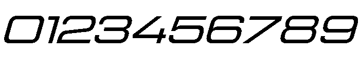 Manifold Extended Demi Bold Oblique Font OTHER CHARS