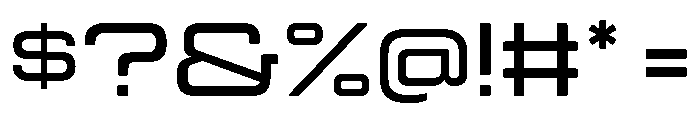 Manifold Extended Demi Bold Font OTHER CHARS