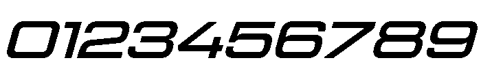 Manifold Extended Extra Bold Oblique Font OTHER CHARS