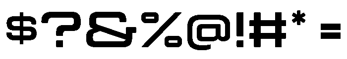 Manifold Extended Extra Bold Font OTHER CHARS