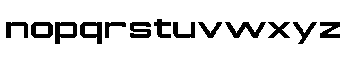 Manifold Extended Extra Bold Font LOWERCASE