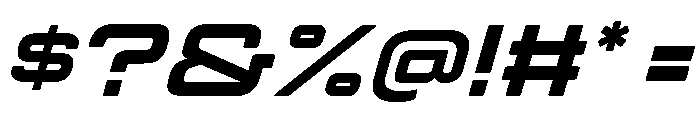 Manifold Extended Heavy Oblique Font OTHER CHARS