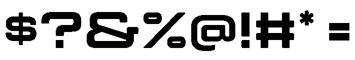 Manifold Extended Heavy Font OTHER CHARS