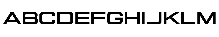 Manifold Extended Heavy Font UPPERCASE