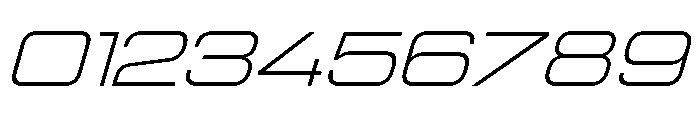 Manifold Extended Light Oblique Font OTHER CHARS