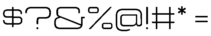 Manifold Extended Light Font OTHER CHARS