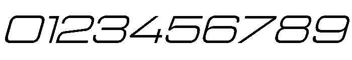 Manifold Extended Regular Oblique Font OTHER CHARS