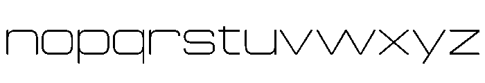 Manifold Extended Thin Font LOWERCASE