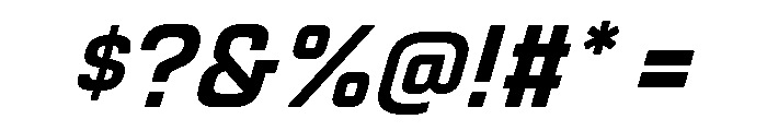 Manifold Extra Bold Oblique Font OTHER CHARS
