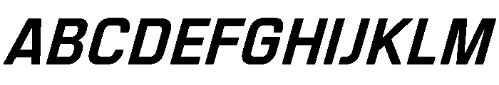 Manifold Extra Bold Oblique Font UPPERCASE