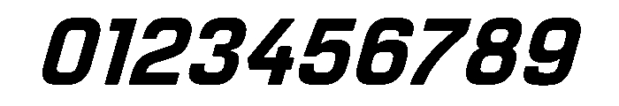 Manifold Heavy Oblique Font OTHER CHARS