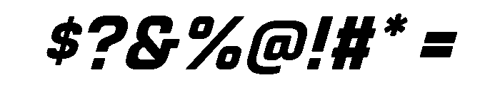 Manifold Heavy Oblique Font OTHER CHARS