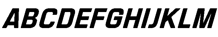 Manifold Heavy Oblique Font UPPERCASE