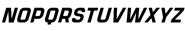 Manifold Heavy Oblique Font UPPERCASE