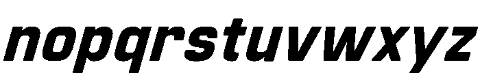 Manifold Heavy Oblique Font LOWERCASE
