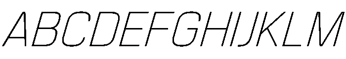 Manifold Italic Font UPPERCASE