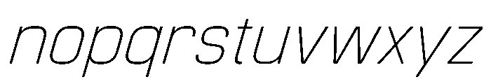 Manifold Italic Font LOWERCASE