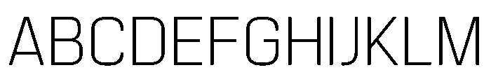 Manifold Light Font UPPERCASE