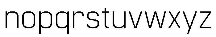 Manifold Light Font LOWERCASE