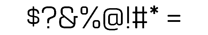 Manifold Regular Font OTHER CHARS