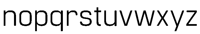 Manifold Regular Font LOWERCASE